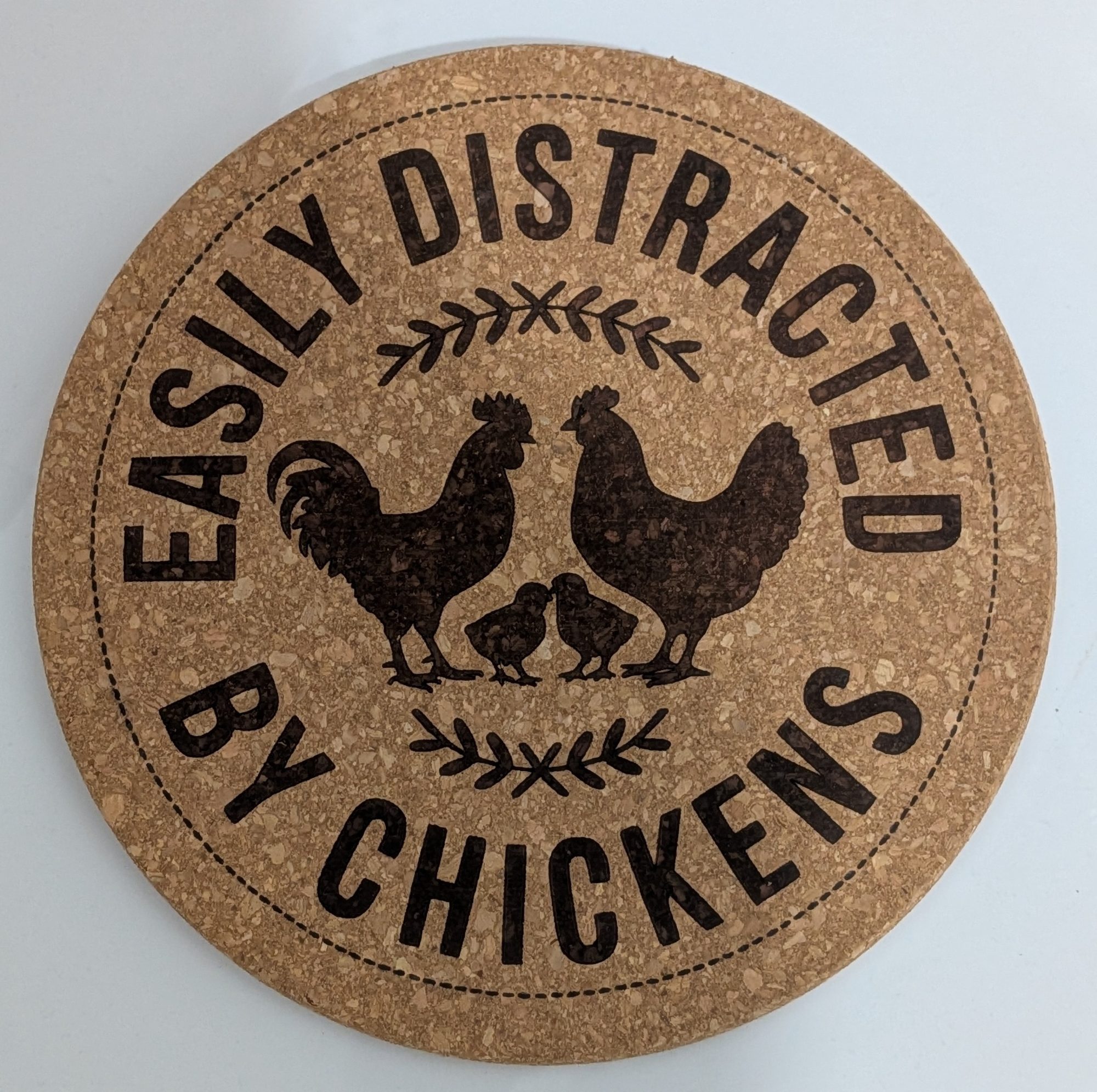 Easily Distracted Chicken Trivet