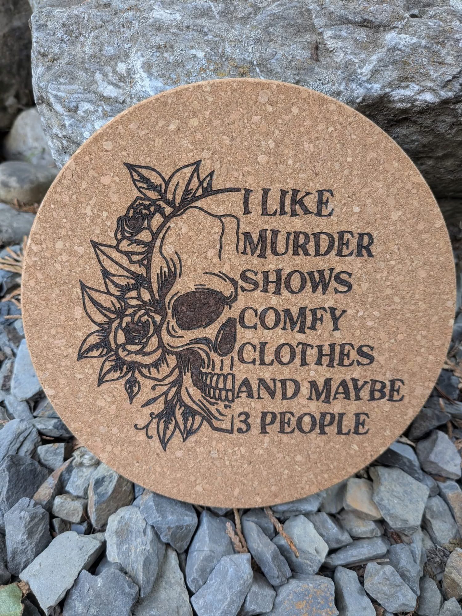 Quirky Skull Design Trivet