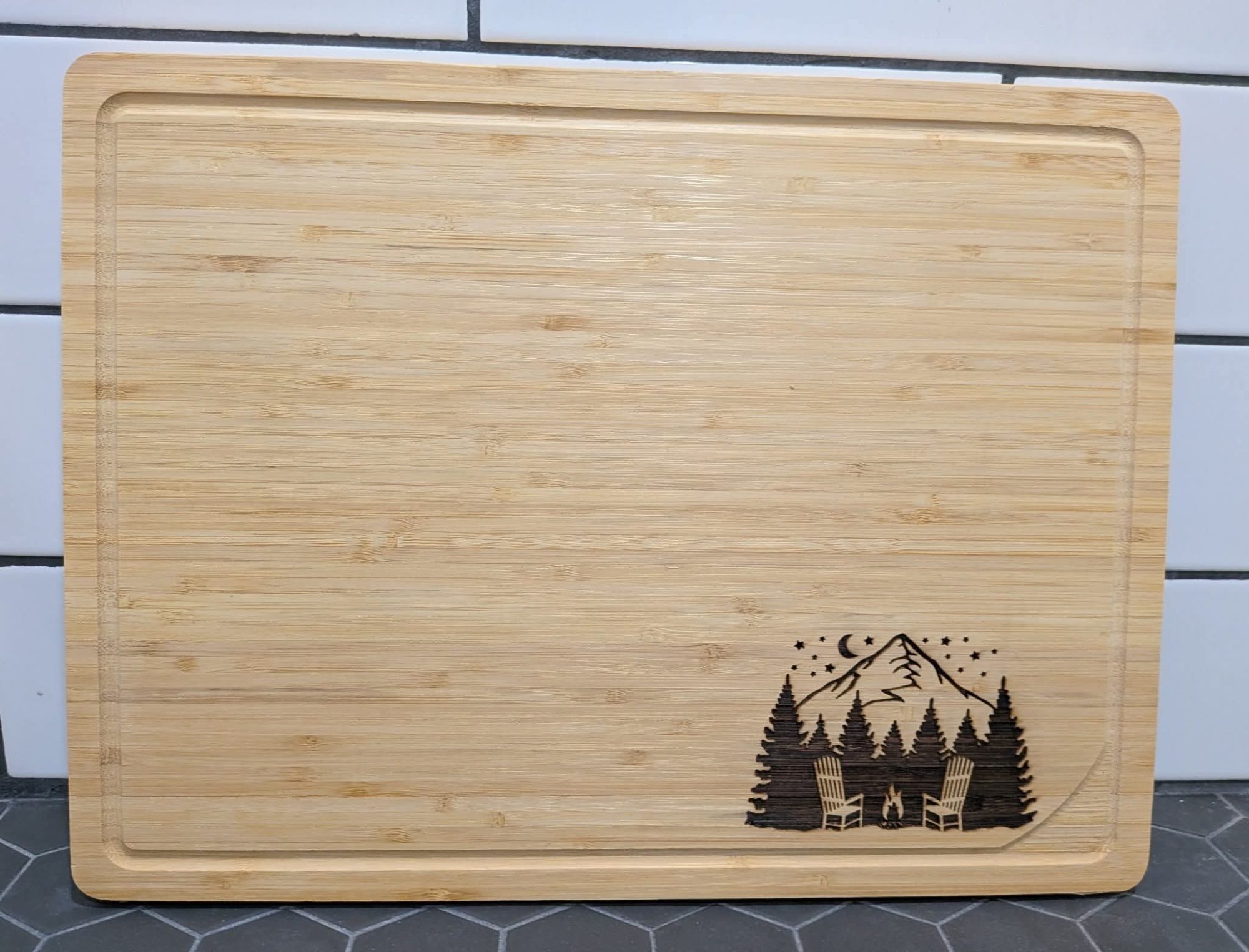 Personalized Scenic Mountain Cutting Board