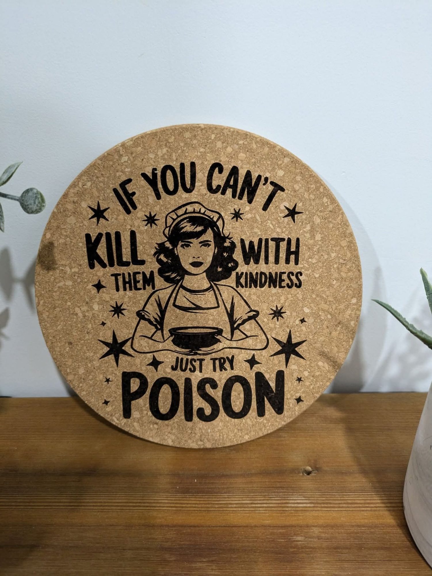 Funny Vintage-Style Trivet